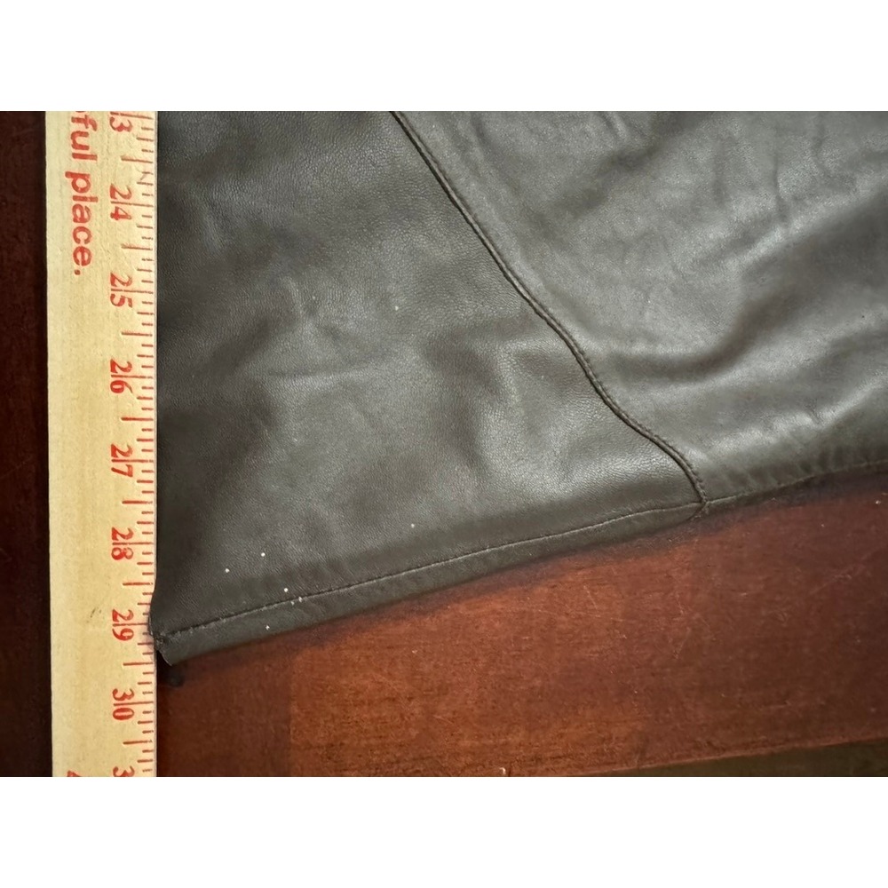 Marks & Spencer Brown Leather Patchwork Midi Skir… - image 8